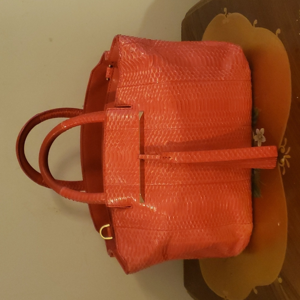 Brian Atwood- red genuine leather-FINAL PRICE